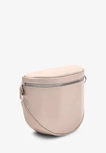 Шкіряна сумка поясна-кроссбоді Vacation світло-бежевий краст - фото 5