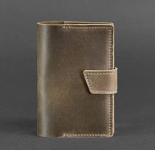 Шкіряна обкладинка для паспорта 4.0 темно-коричнева - фото 6