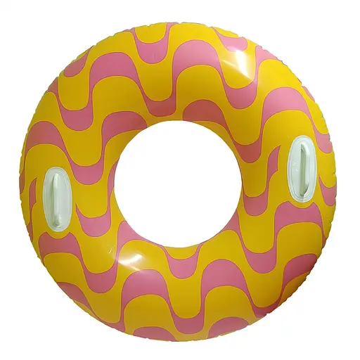 Надувний круг 59256, 91 см, дві ручки Жовто-рожевий