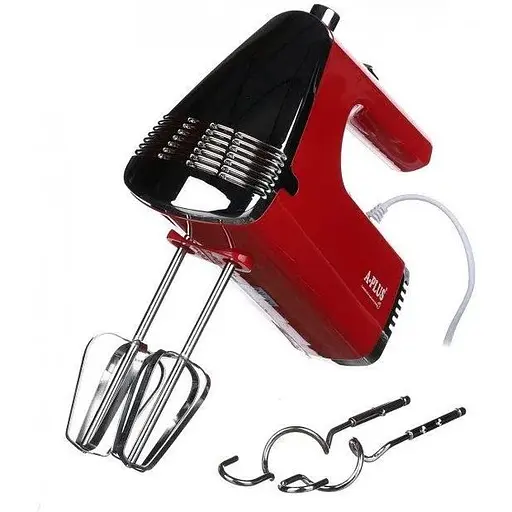 Стационарный электрический ручной миксер А-Плюс 1553 с насадками для замешивания крутого теста - фото 2