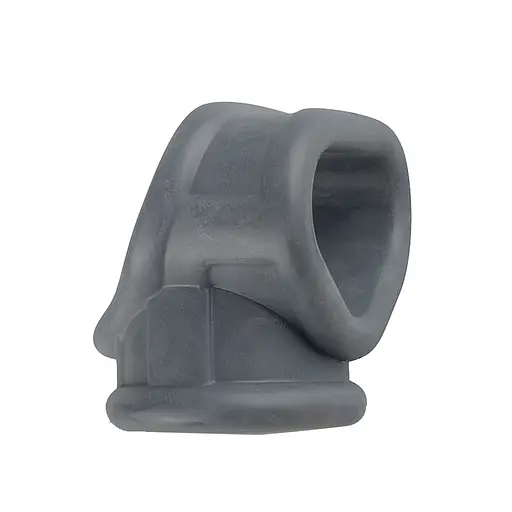 Эрекционное кольцо Boners Liquid Silicone 2 in 1 Ballstretcher серый - фото 3