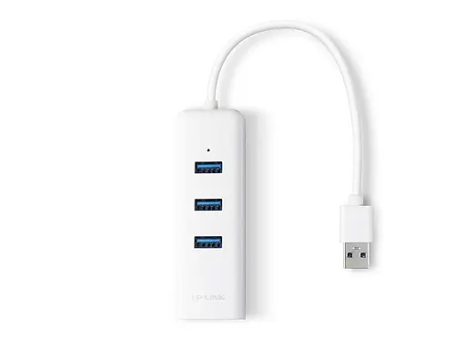 Хаб-адаптер TP-Link Usb 3.0 на RJ-45 lan + 3 порта Usb UE330 Gigabit - фото 3