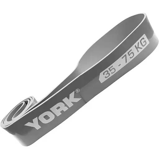 Резинка для фитнеса York Fitness 35-75кг - 2080x85x4,5 мм, серый