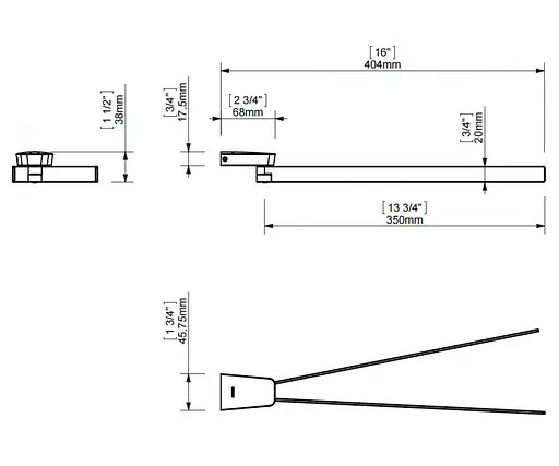 Тримач для рушника Sonia S6 167456 Хром - фото 3