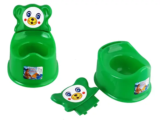 Горщик дитячий зі спинкою, зелений, Бамсик, ПХ4518 ЗЕЛ