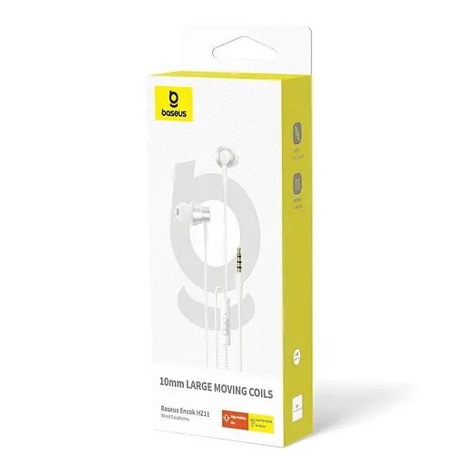 Навушники Baseus Encok HZ11 Wired Earphones Moon White - фото 2