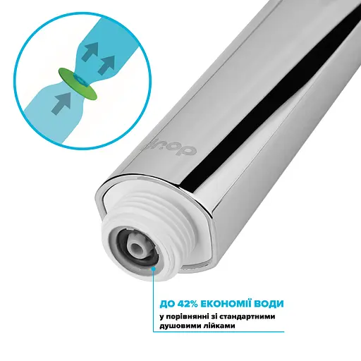 Водосберегающая душевая лейка Drop SPA3F-MULTI120CH "X-Cross" с 3 SPA потоками - Экономия 42% - фото 4