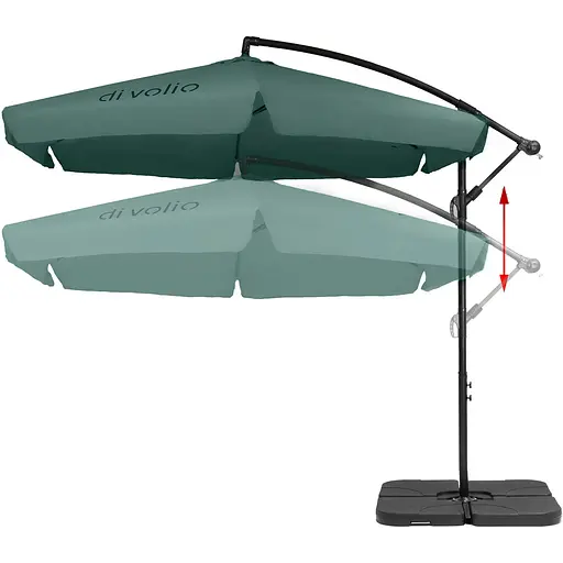 Зонтик садовый Di Volio Empoli 300см зеленый - фото 4