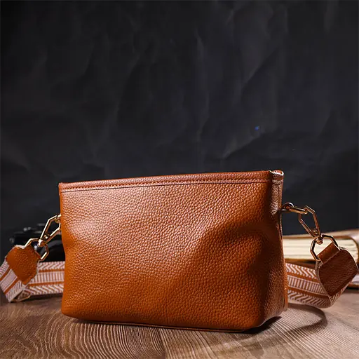 Сумка кожаная женская Vintage 21х14х10 см sum0022739 - фото 7