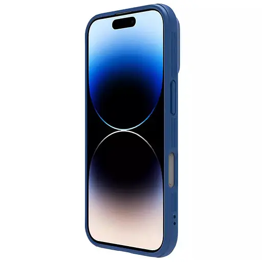 Карбонова накладка Nillkin CamShield Pro Magnetic для Apple iPhone 16, 6.1 Blue - фото 4