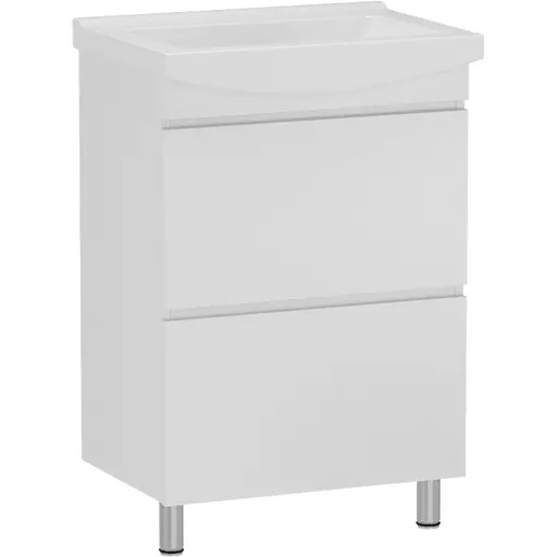 Тумба універсальна RJ Fortuna-XO із умивальником Cersania K11-0167 60 см Білий RJFU019-4160WHSET(RJFU019-4160WH + K11-0167) Білий - фото 1