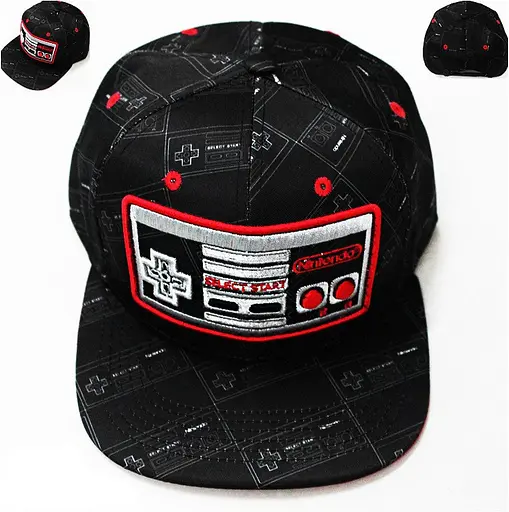 Кепка бейсболка Nintendo контроллер Nintendo черная.075 - фото 2