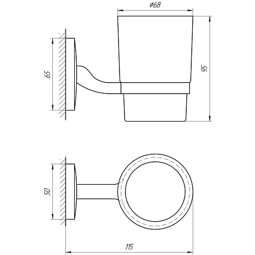 Стакан Perfect Sanitary Appliances RM 1101 - фото 2