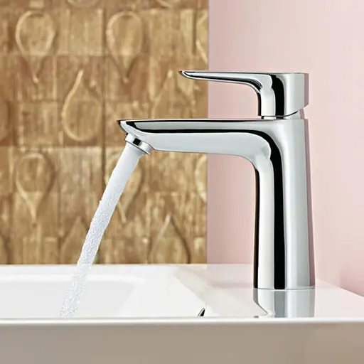 Смеситель для умывальника Hansgrohe Talis E 110 с донным клапаном push-open 71711000 Хром - фото 4