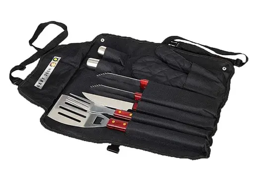 Набор для гриля и барбекю: 7 аксессуаров с фартуком - Для любителей BBQ - A-Plus 8536 - фото 5