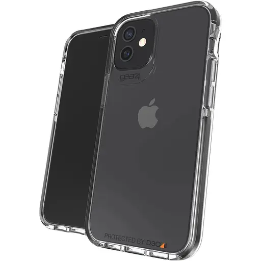 Противоударный чехол Gear4 Piccadilly D3O для iPhone 12 Mini (5.4") Black + Прозрачный (702006033) - фото 5