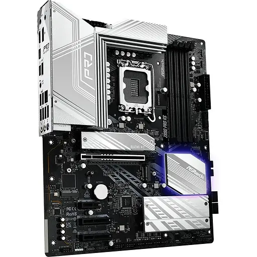 Материнская плата AsRock Z890 PRO RS (1851/Z890, 4xDDR5, PCIex16, HDMI/DP/TB4, 4xSATA, 4xM.2, 2.5Glan, 7.1c, ATX) - фото 2