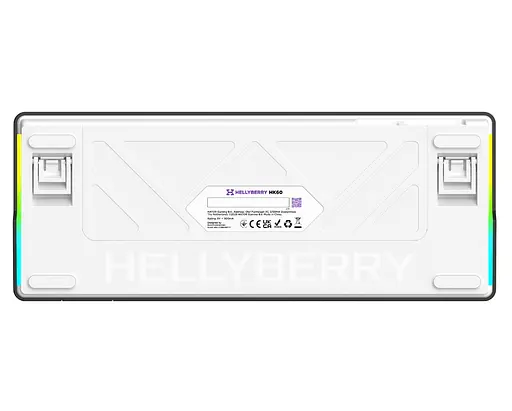 Клавіатура ігрова механічна HATOR HK-60-WV Hellyberry Switch USB White-Violet - фото 5