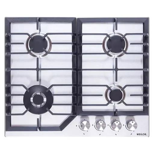 Поверхность газовая на металле Weilor GM W 624 SS