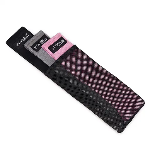 Резинки для фітнесу та спорту Cornix Hip Band набір із тканини 3 шт. XR-0050 - фото 5