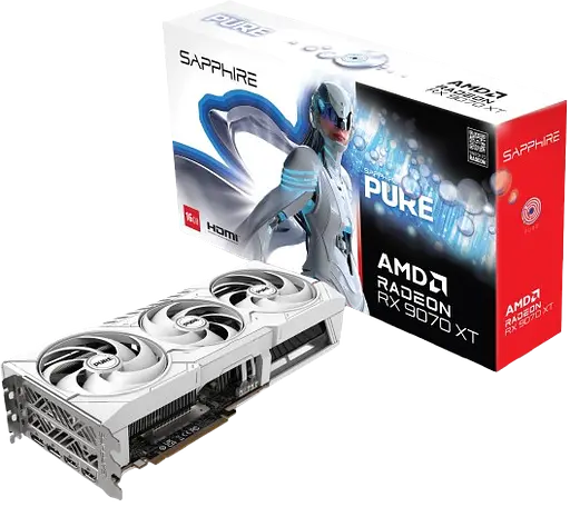 Видеокарта AMD Radeon RX 9070 XT 16GB Sapphire Pure (11348-02) - фото 1