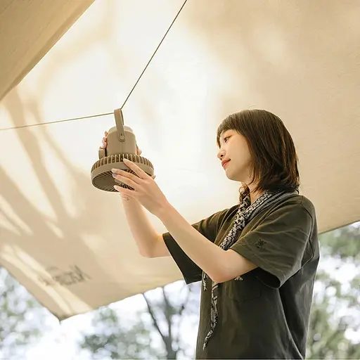 Вентилятор з нічником Naturehike NH22ZM001 (Бежевий) - фото 2