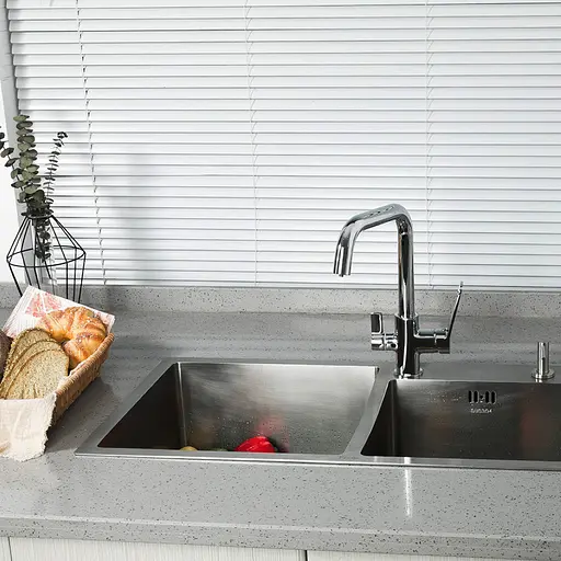 Змішувач для кухні на дві води Frap F4361 хром - фото 3