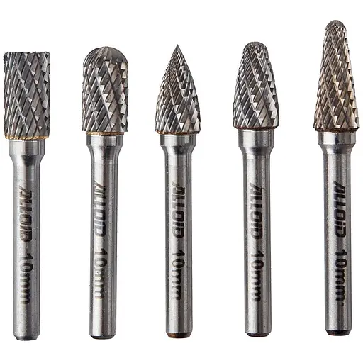 Набір борфрез Alloid Building Tools твердосплавних по металу 5 шт. (CB-63254) - фото 3