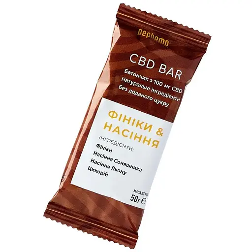 Батончик Pephemp CBD BAR Финики & Семена 50 г