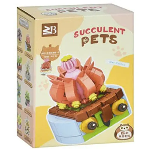 Детский конструктор Цветы в вазе Bambi 33036-2 120 деталей - фото 1