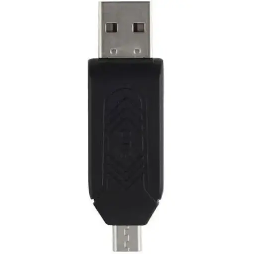 Кардрідер USB STLab U-375, чорний, microUSB / USB 2.0 - microSD / SD - фото 1