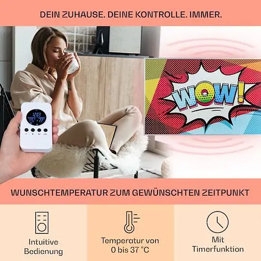 Инфракрасный обогреватель Klarstein Wonderwall Air Pop Art 60 (10034236) - фото 3