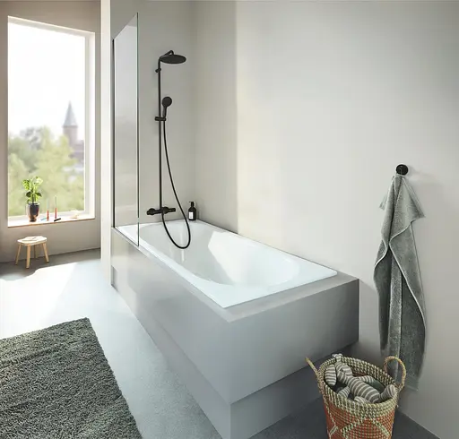 Душова система з термостатом для ванни Grohe Quickfix Vitalio Start 250 269882431, Чорний матовий - фото 5