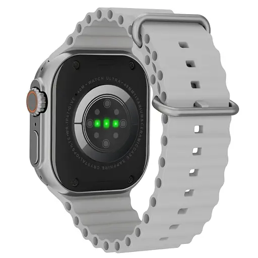 Смарт-часы LEMFO X9 Call с SIM-картой силиконовый ремешок Silver (16724) - фото 6