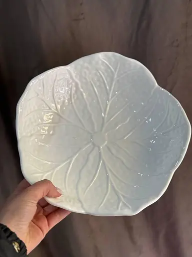 Двухъярусная фруктовница керамическая на металлической подставке 20x25 см Белый - фото 2