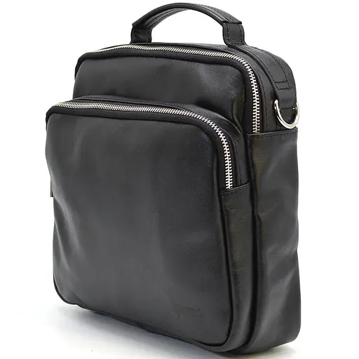 Чоловіча шкіряна сумка через плече TARWA 24х26х9 см sum0025372 - фото 5
