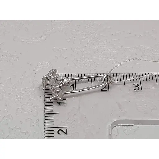 Золота шпилька Імперія золота Янгол з фіанітом. БШ080Би - фото 4