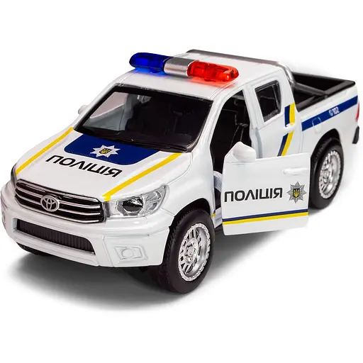 Автомодель TechnoDrive Toyota Hilux Полиция (KM250426) - фото 9