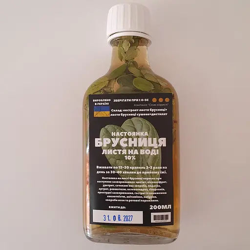 Водна настойка на листі брусниці 200 мл - фото 1