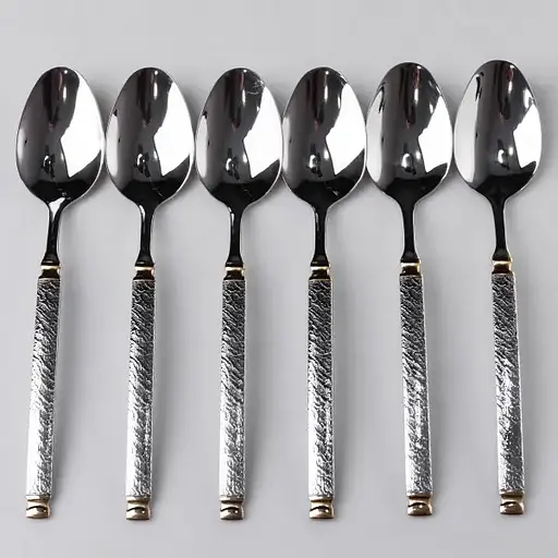 Набор столовых ложек Yiwu 6 штук из нержавеющей стали 21 см ложки столовые приборы классический сервировочный дизайн HP-16978-05 - фото 3