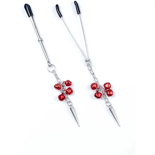 Затискачі для сосків Exclusive Nipple Clamps No.4 Fetish Boss Series (червоний)