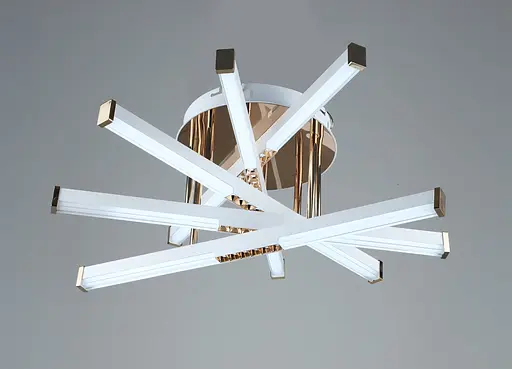 Люстра светодиодная акриловая Sirius B YH839/5 WT+GD 65W - фото 8