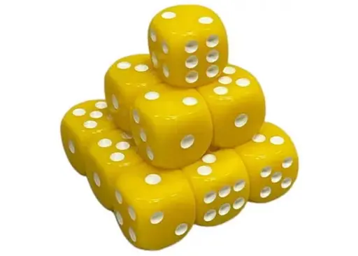 Настольная игра Games 7 Days Кубик D6 с точками (желтый) , 1 шт. (g7dd6dotsyellow)