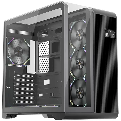 Корпус 1stPlayer RT7 Black без БЖ (RT7-BK) Без БП - фото 1