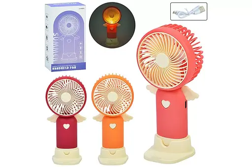 Вентилятор, 15,5 см, 2в1, 3 скорости, аккумулятор, MK5715 - фото 2