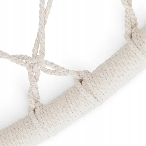 Крісло-гойдалка 4FIZJO Boho Dream 80 см з подушкою, підвісна, плетена Beige (P-5905973404549) - фото 4