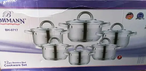 Набор кастрюль с крышками Bohmann BH-0717, 12 предметов - фото 4