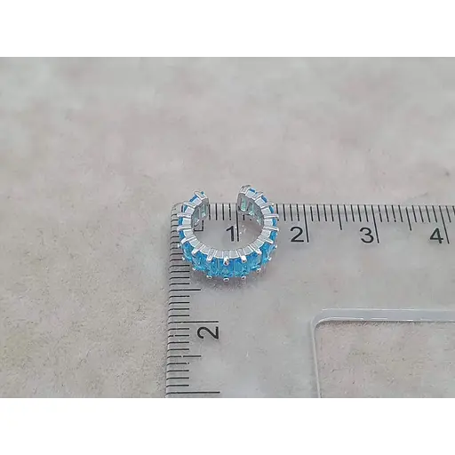 Срібна сережка-кафф на хелікс Umax. 70124U ГОЛ - фото 4