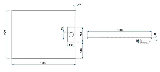 Душовий піддон Rea Bazalt 90x120 black REA-K3306 Чорний матовий - фото 7