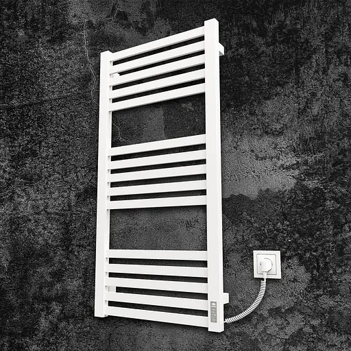 Електрична рушникосушарка Kosser Герда 1000x500 ER тайм. білий ДГ03ERW, Білий матовий, Праве - фото 1